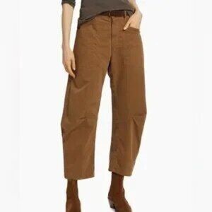 Nili Lotan Shon Pant rust NWT 0 brown barrel